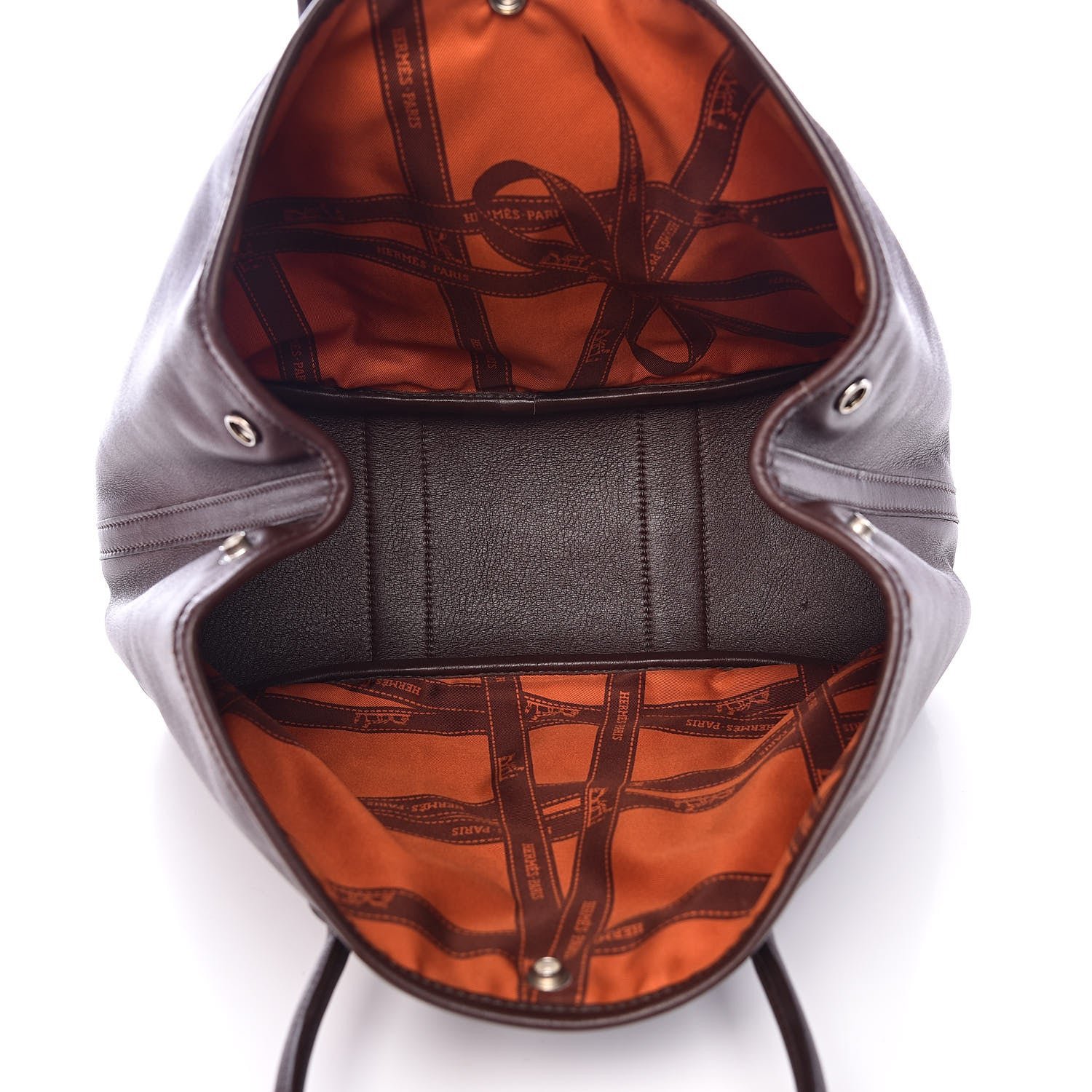 Hermes Swift Bolduc Twilly Garden Party TPM Chocolate 5 of 11