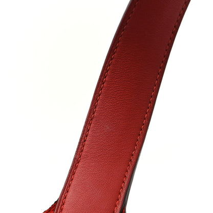 Hermes Taurillon Clemence Swift Picotin Lock 22 MM Rouge H Brique 11 of 11