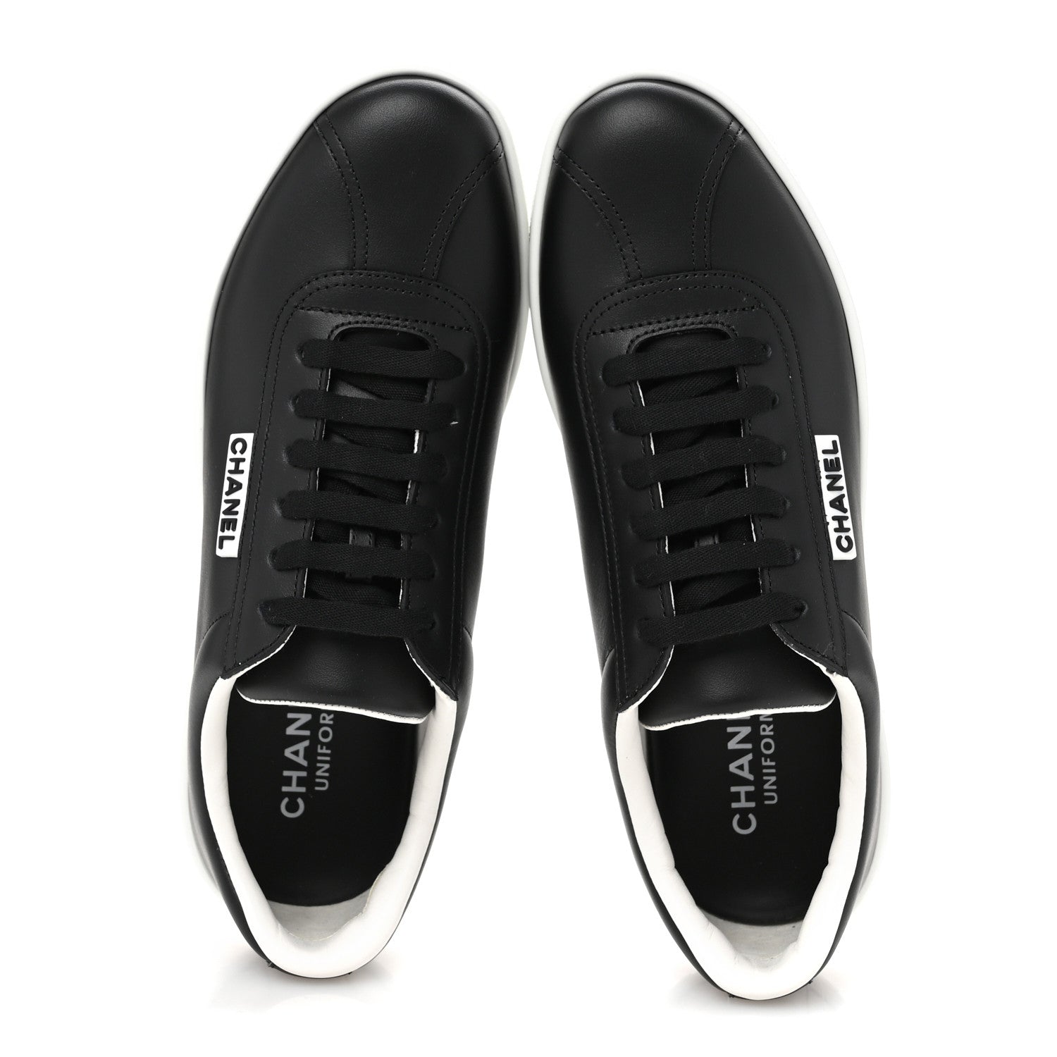 Chanel Calfskin CC Womens Sneakers 37 Black 1697302 – FASHIONPHILE