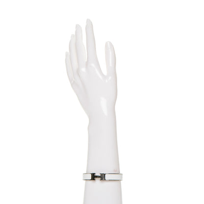 Hermes Enamel Narrow Clic Clac H Bracelet GM White 2 of 4