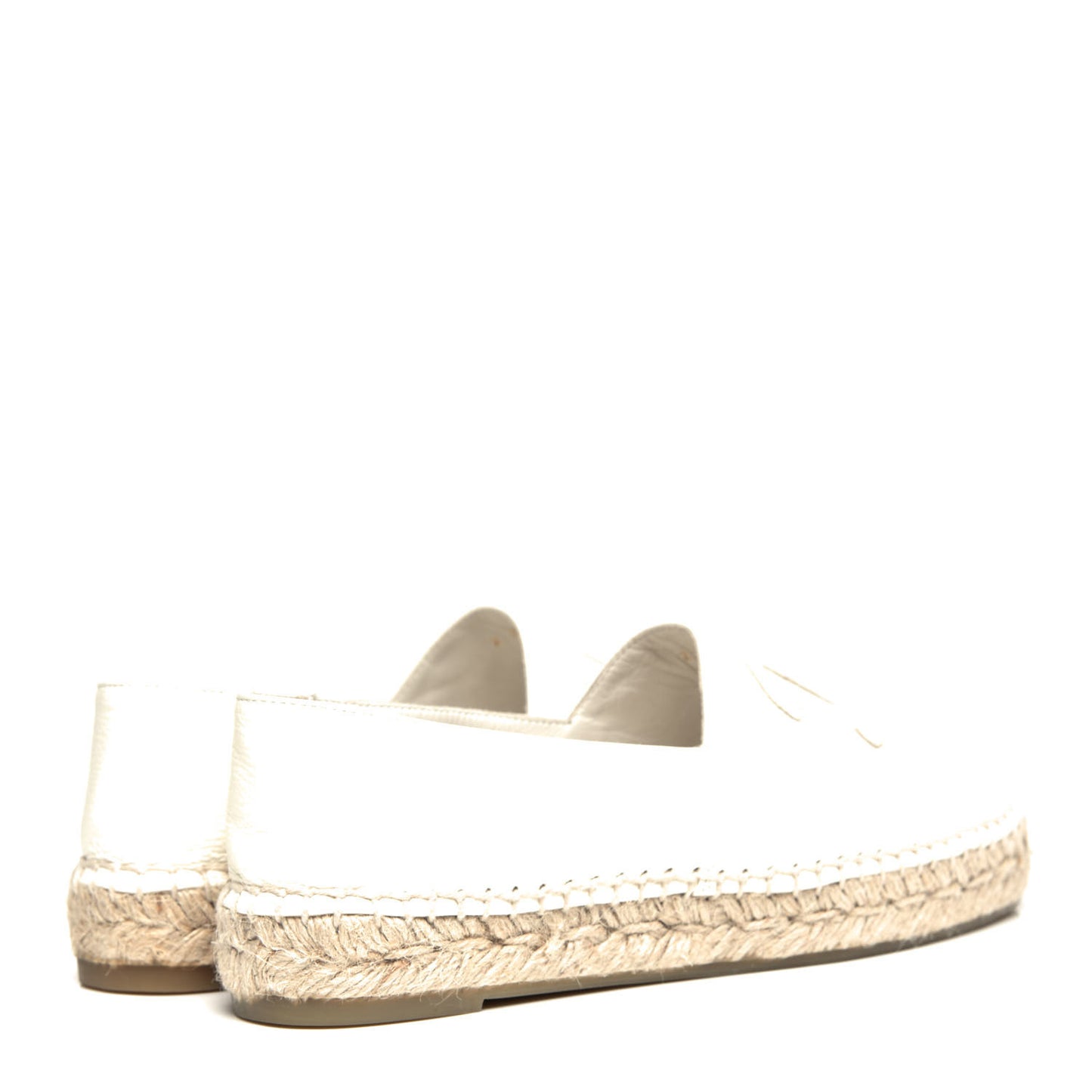 Lambskin CC Espadrilles 37 White