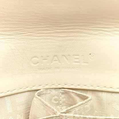 Chanel Lambskin Quilted Chocolate Bar 3 Chain Flap White 6 of 11