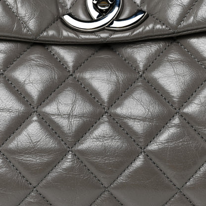 Chanel Aged Calfskin Medium Lady Pearly Flap Grey 23 of 24