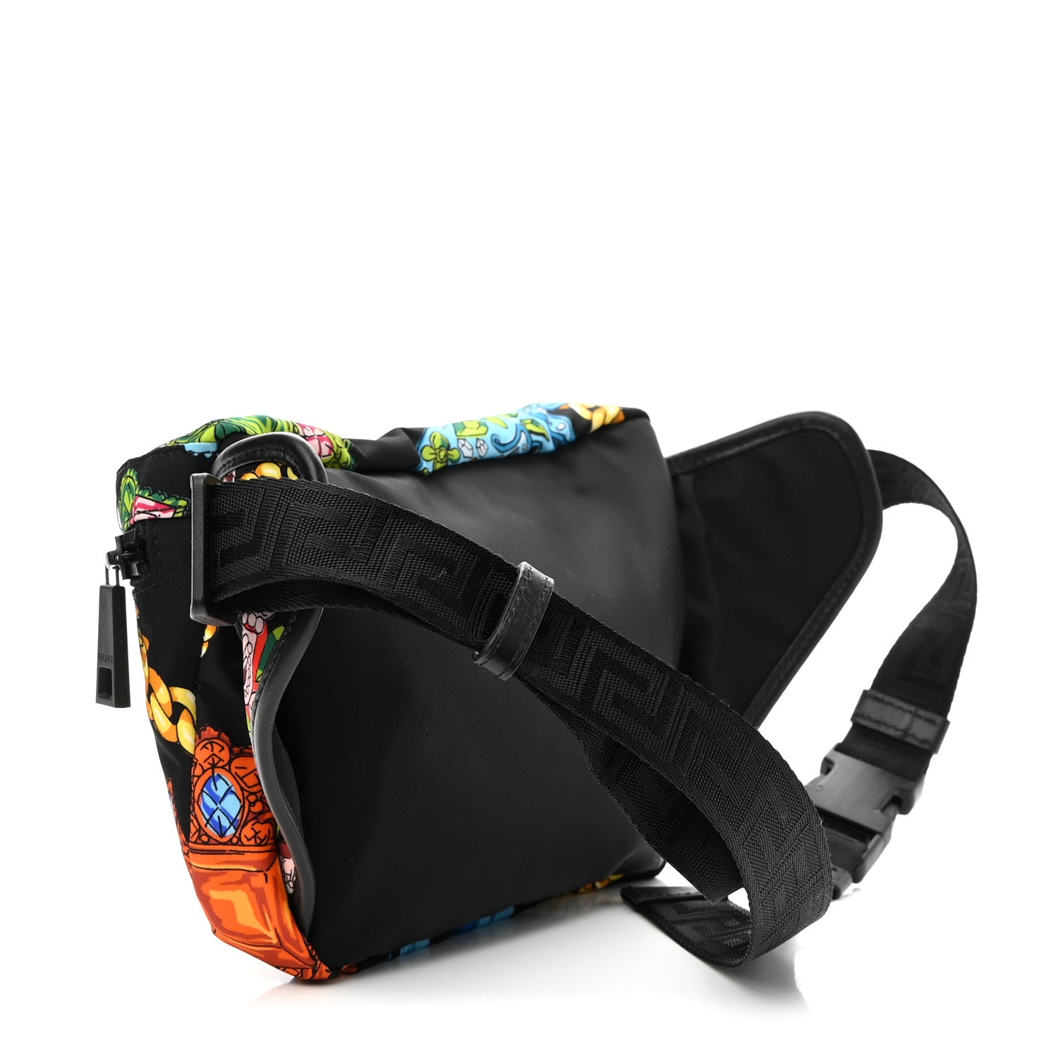 Versace Nylon Marsupio St Catene Medusa Belt Bag Black Multicolor 3 of 9