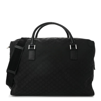 Gucci Nylon Monogram Large Duffle Bag Black 1 of 10