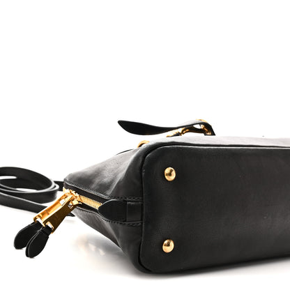 Miu Miu Nappa Aviator Regular Aventure Bag Black 8 of 9