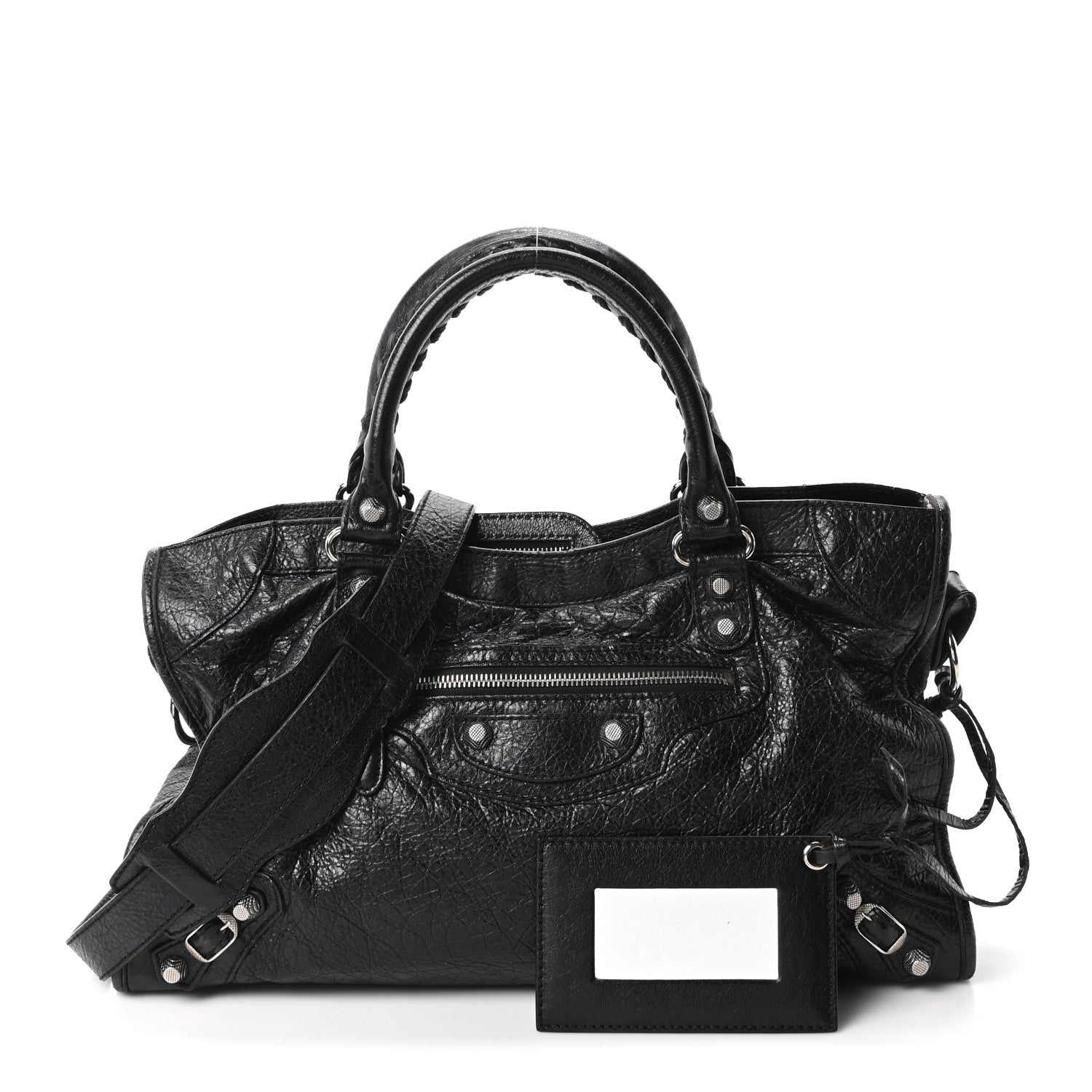 Balenciaga Agneau Giant 12 Silver Hardware City Black 1917142