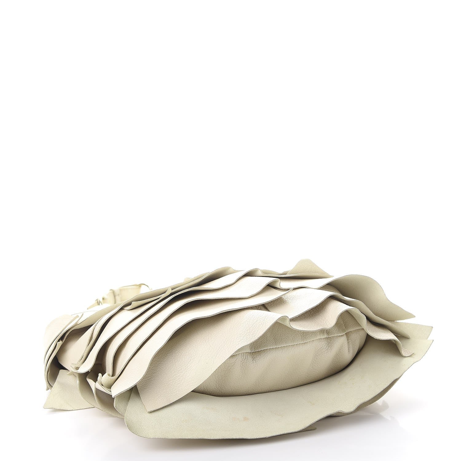 Saint Laurent Chevre Saint Tropez Horn Bag Off White 4 of 10