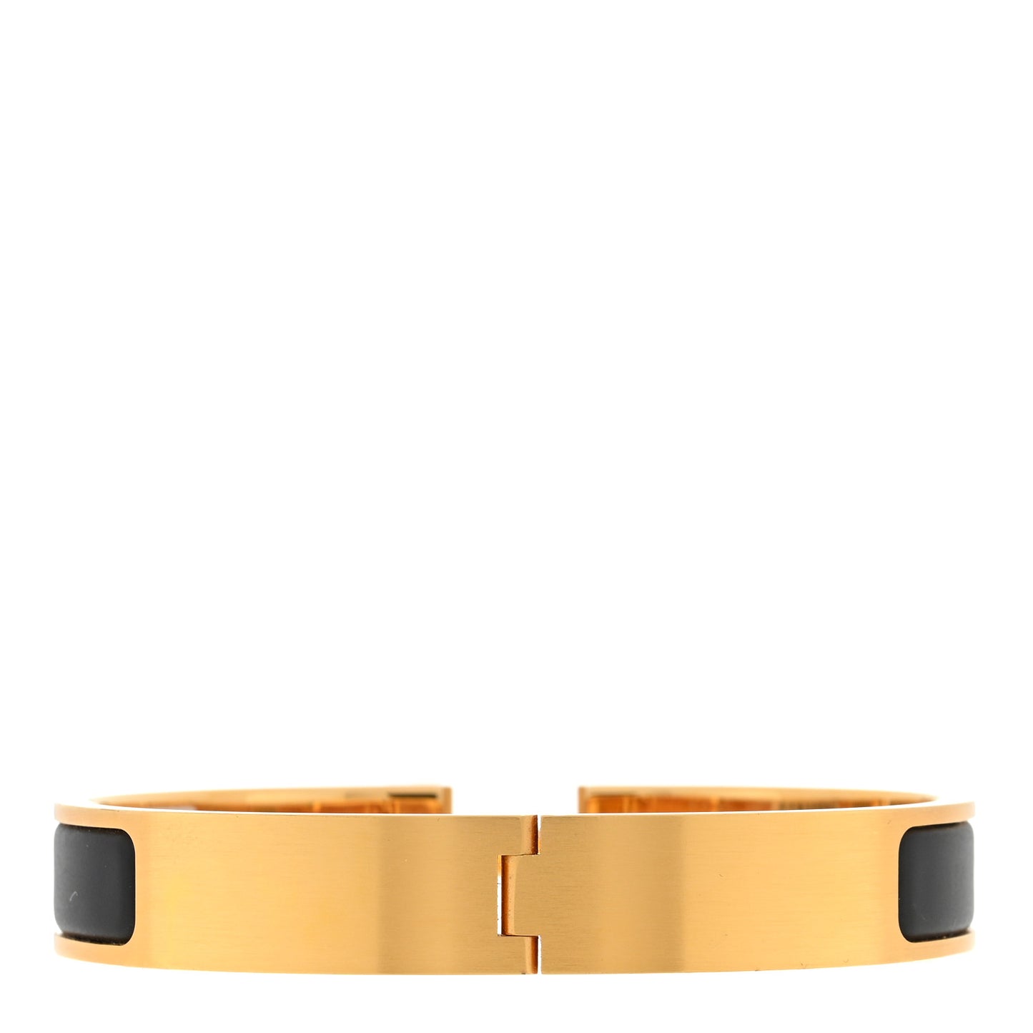 Enamel Narrow Clic Clac H Bracelet T6 Black