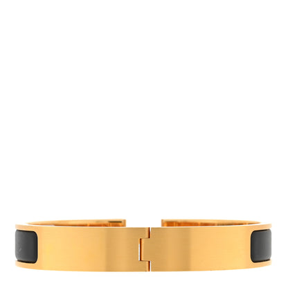 Hermes Enamel Narrow Clic Clac H Bracelet T6 Black 2 of 3