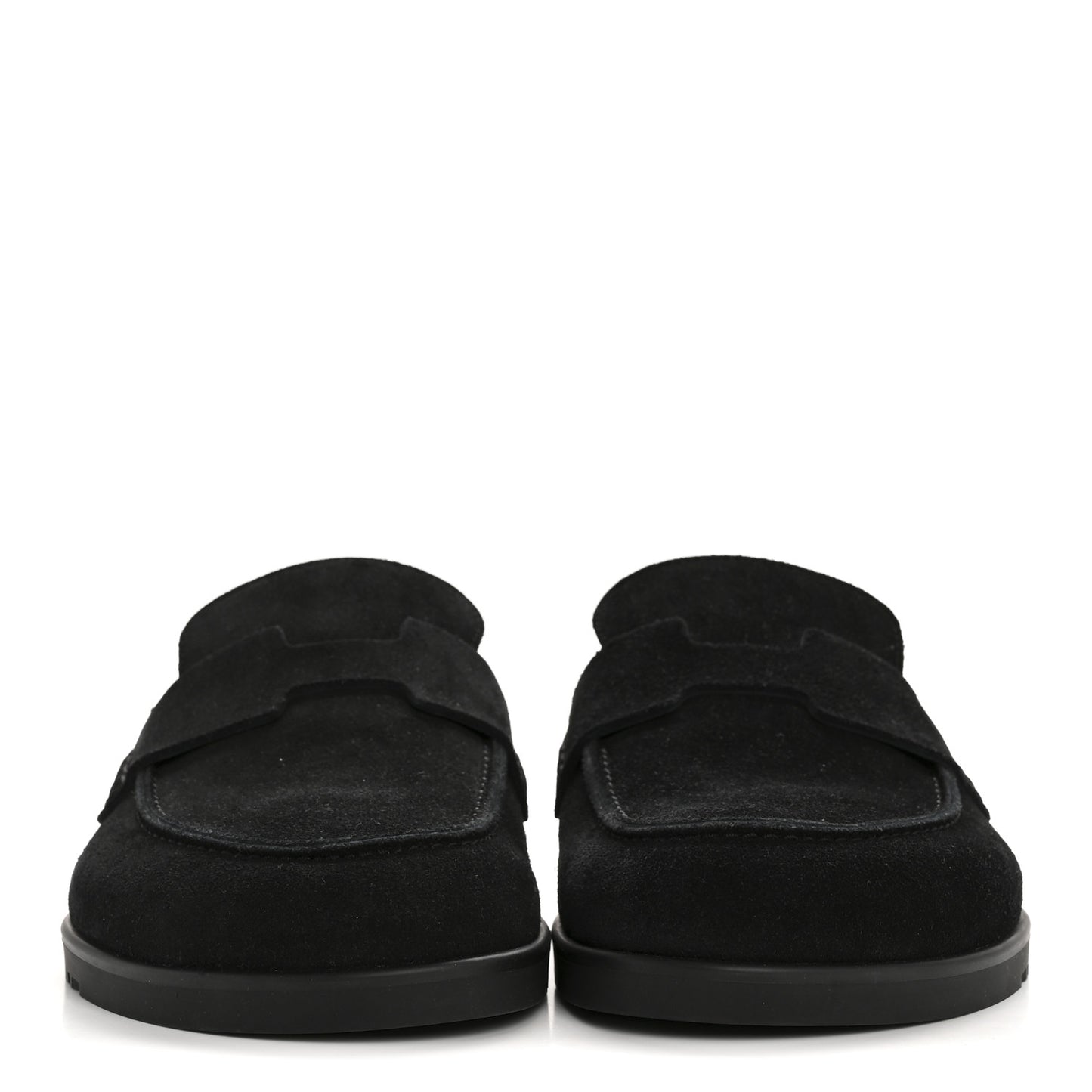 Suede Calfskin Go Mules 37.5 Black
