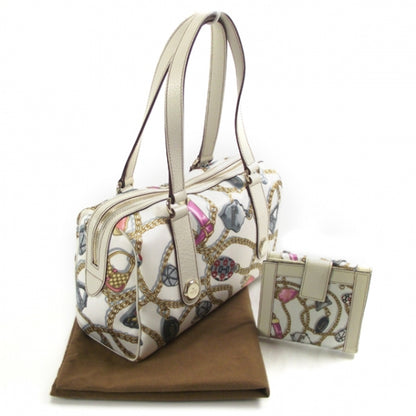 Gucci Satin Chain Print Charmy Boston w Wallet 3 of 17
