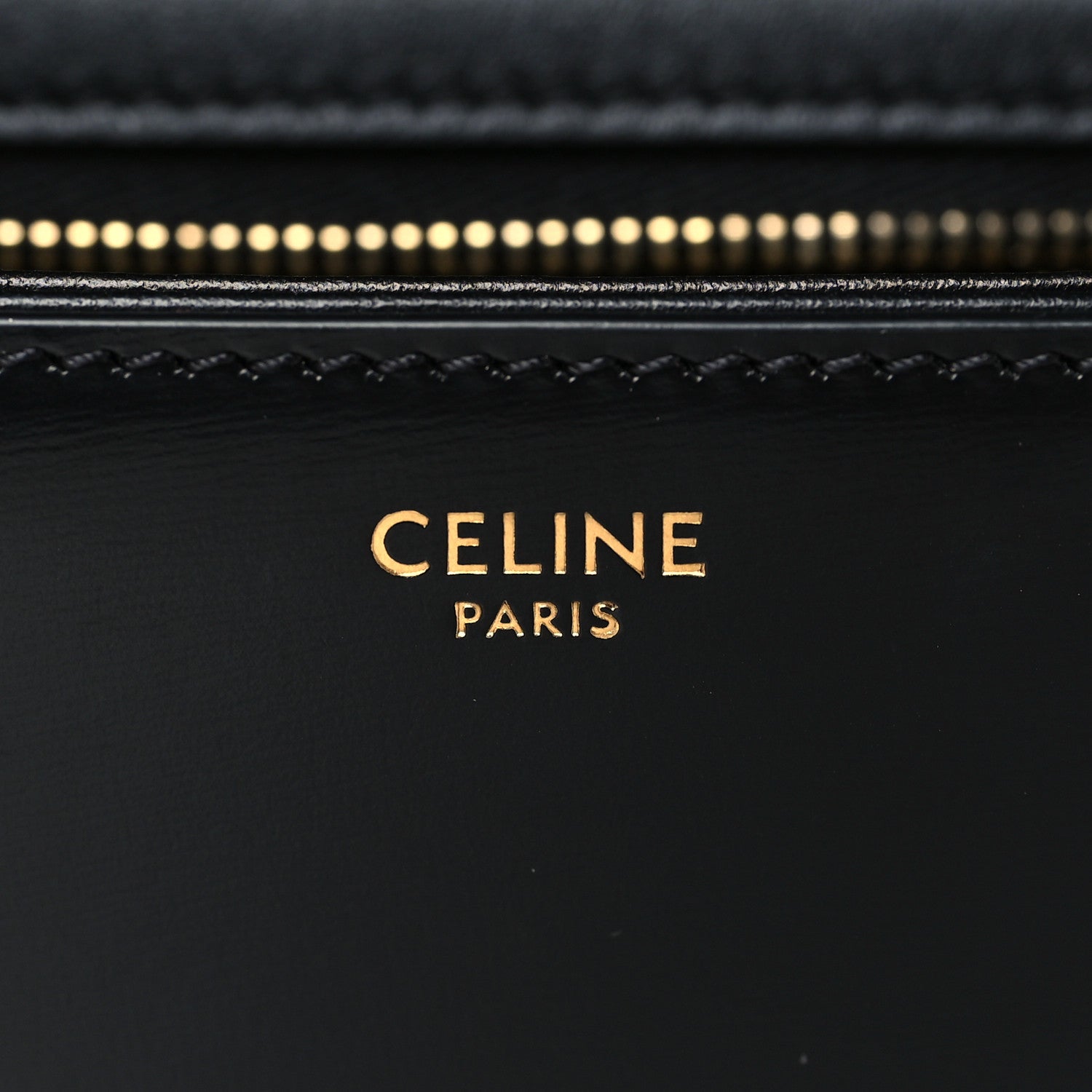 Celine Shiny Calfskin Medium Triomphe Black 6 of 6