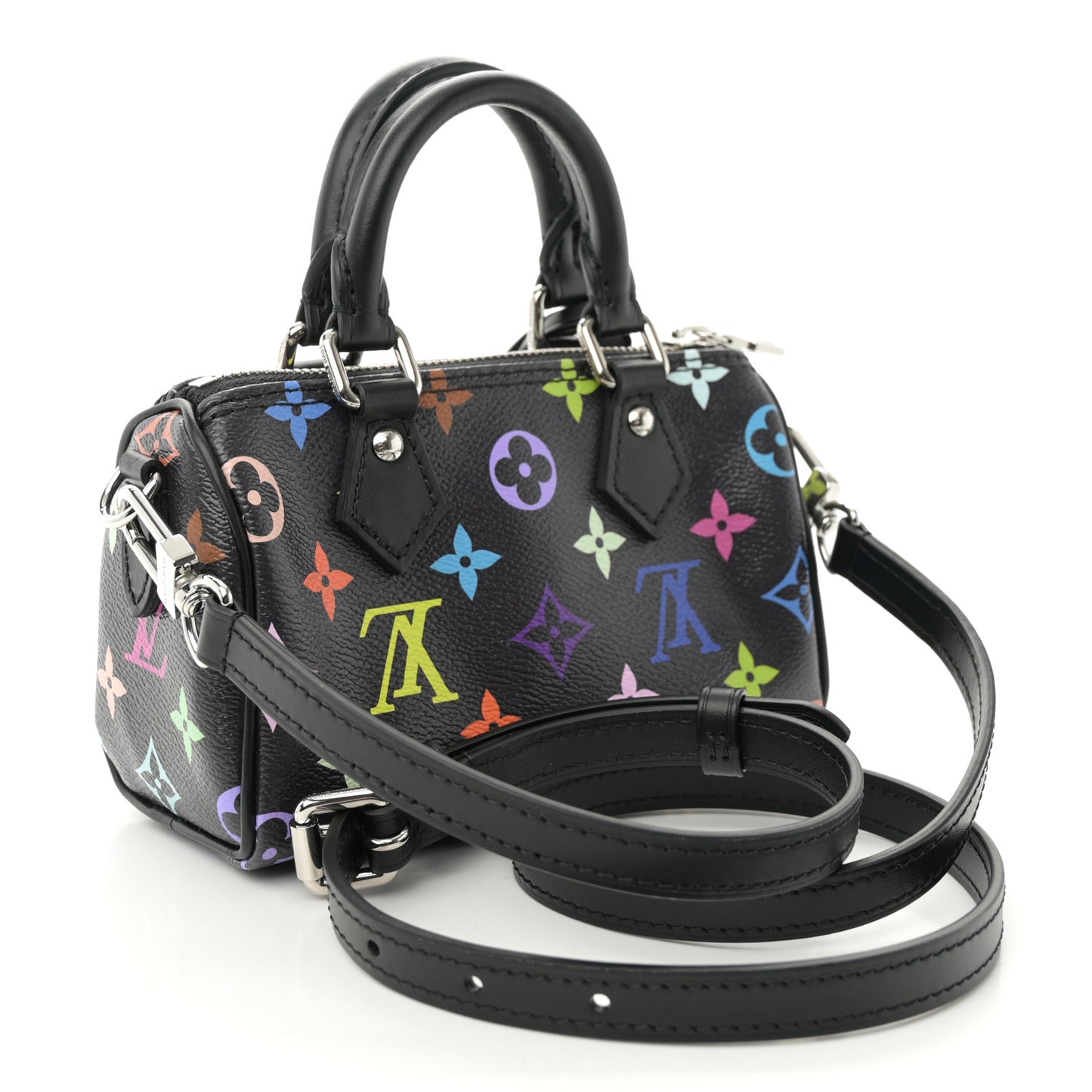 LV X TM Monogram Multicolor Nano Speedy Black