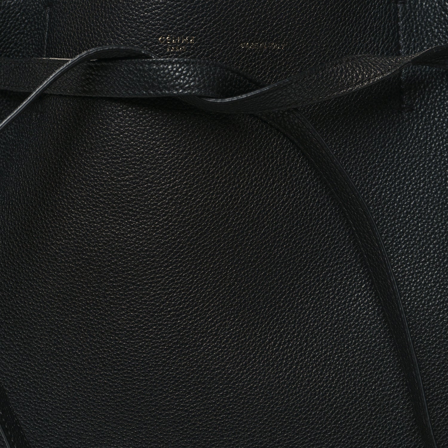 Celine Soft Grained Calfskin Medium Belt Cabas Phantom Black 7 of 13