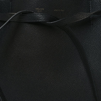 Celine Soft Grained Calfskin Medium Belt Cabas Phantom Black 7 of 13