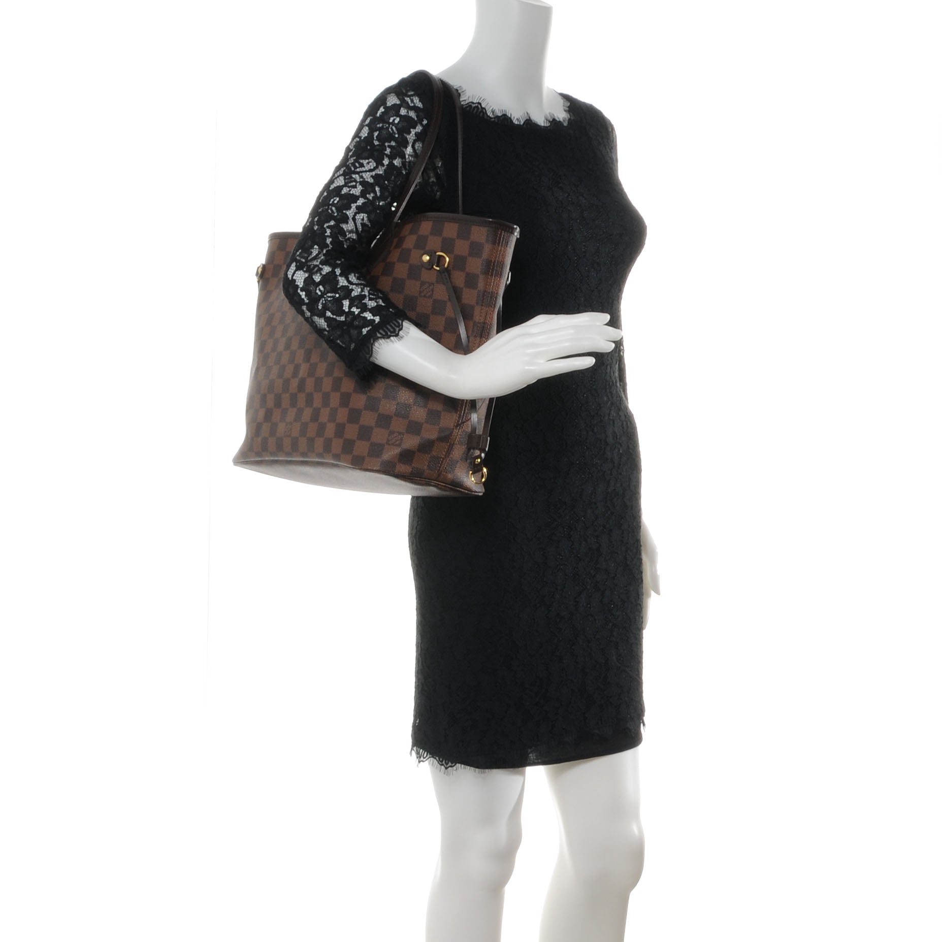 Louis Vuitton Damier Ebene Neverfull MM 2 of 8