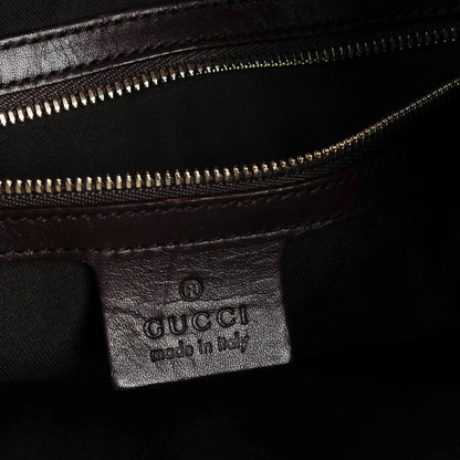 Gucci Calfskin Horsebit Embossed Glam Hobo Burgundy 6 of 7