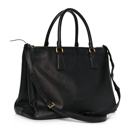 Prada Saffiano Medium Galleria Double Zip Tote Black 2 of 20