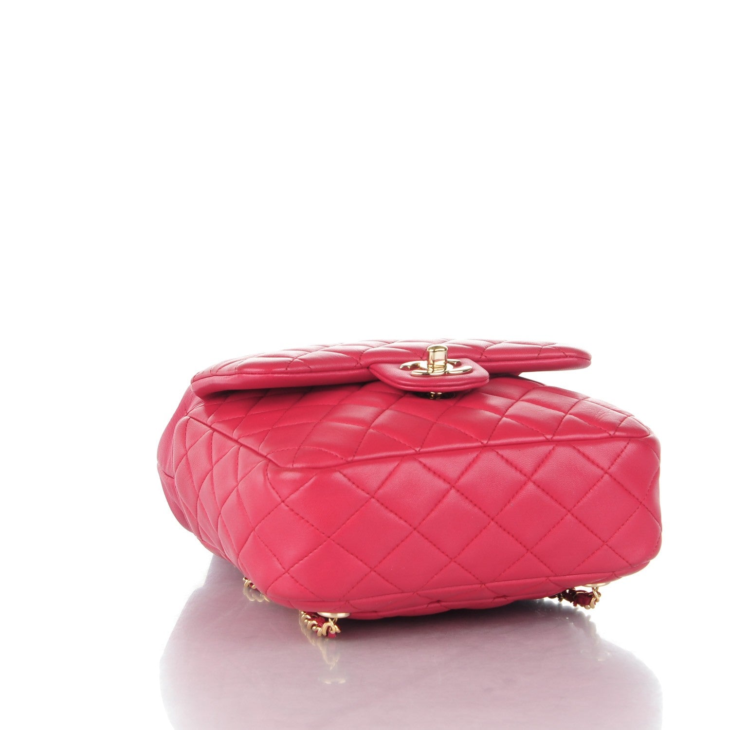 Chanel Lambskin Quilted Small in Seoul Backpack Dark Pink 4 of 9