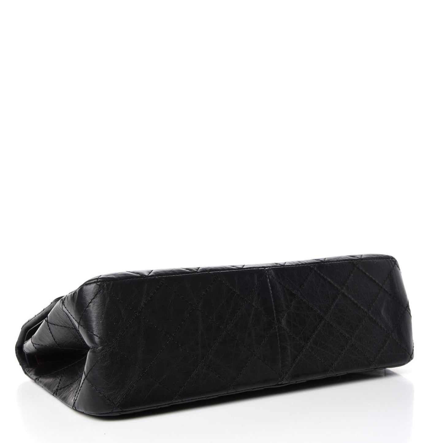 Aged Calfskin Quilted 2.55 Reissue 227 Flap Black
