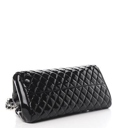 Chanel Patent Quilted Medium Just Mademoiselle Bowling Bag Black 4 of 10