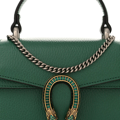 Gucci Dollar Calfskin Crystal Mini Dionysus Top Handle Bag Emerald 8 of 11