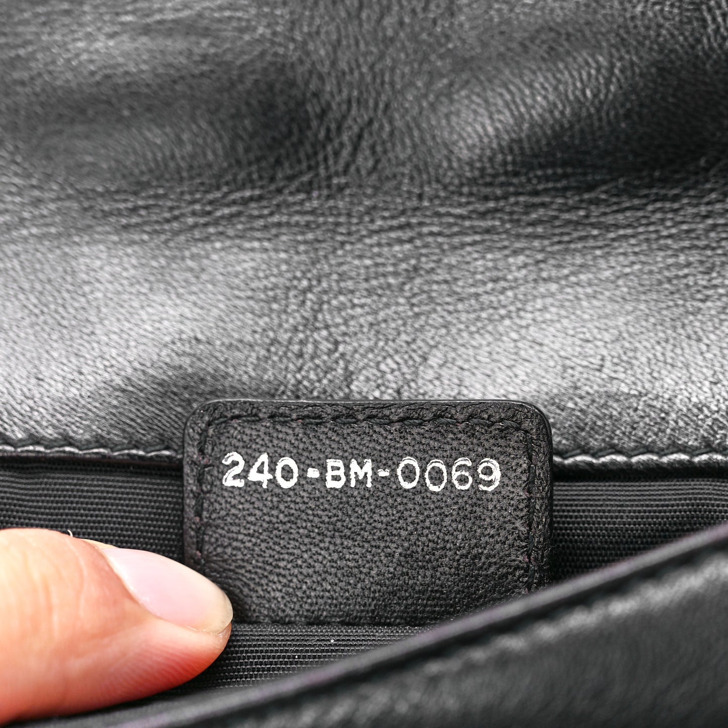 Lambskin Cannage Lady Dior Convertible Clutch Black