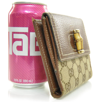 Gucci Monogram Bamboo French Wallet 3 of 8