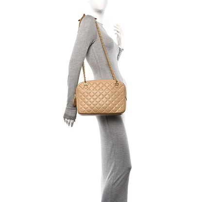 Chanel Lambskin Quilted Camera Case Beige 2 of 13