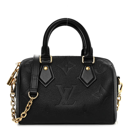 Louis Vuitton Empreinte Monogram Giant Speedy Bandouliere 20 Black 1 of 9