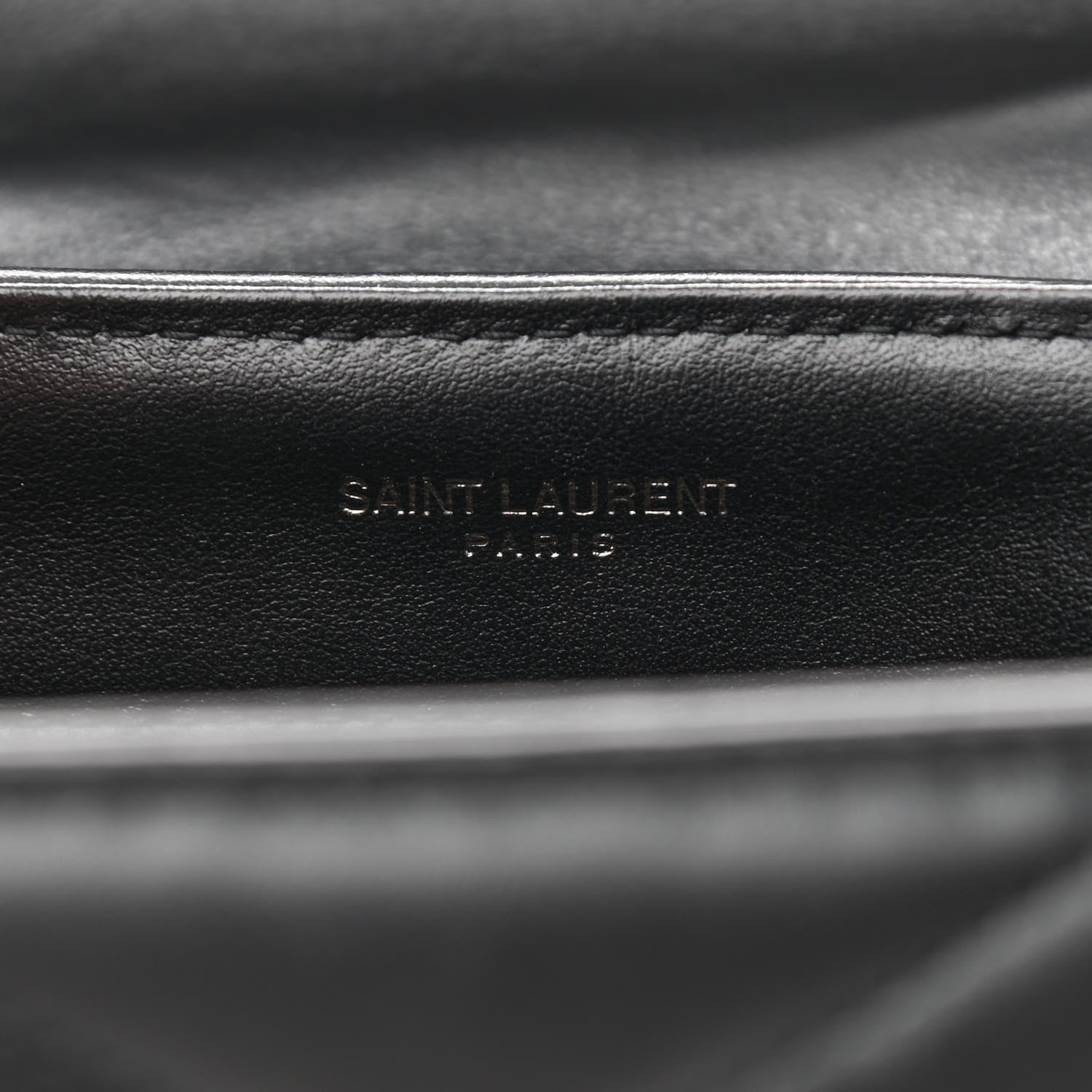 Saint Laurent Calfskin Y Quilted Monogram Toy Loulou Crossbody Bag Black 6 of 10