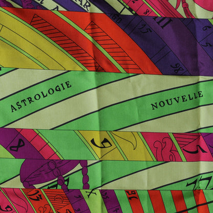 Hermes Summer Twill Silk Astrologie Nouvelle Giant Scarf 140 6 of 8