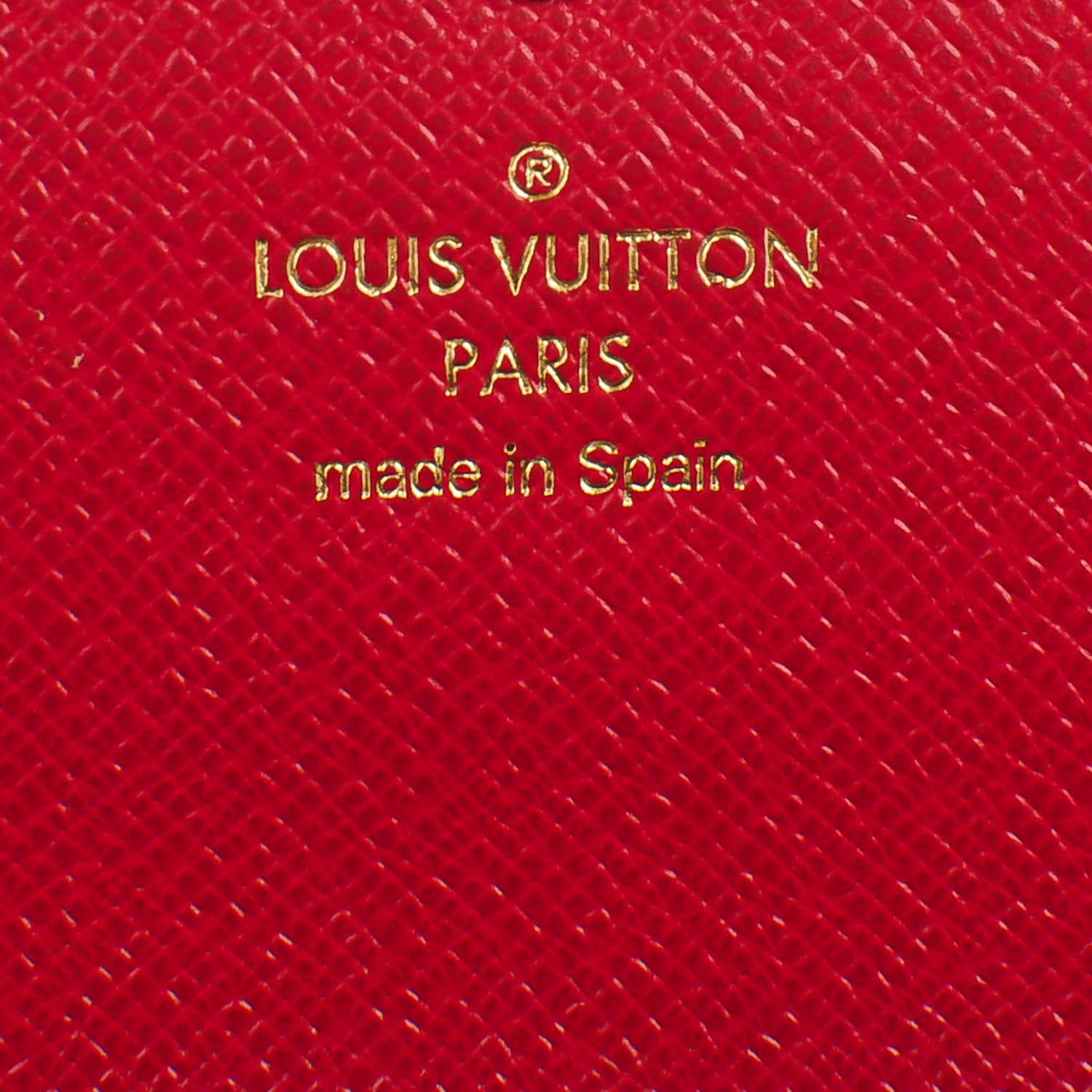 Louis Vuitton Damier Ebene Caissa Wallet Cherry 6 of 7