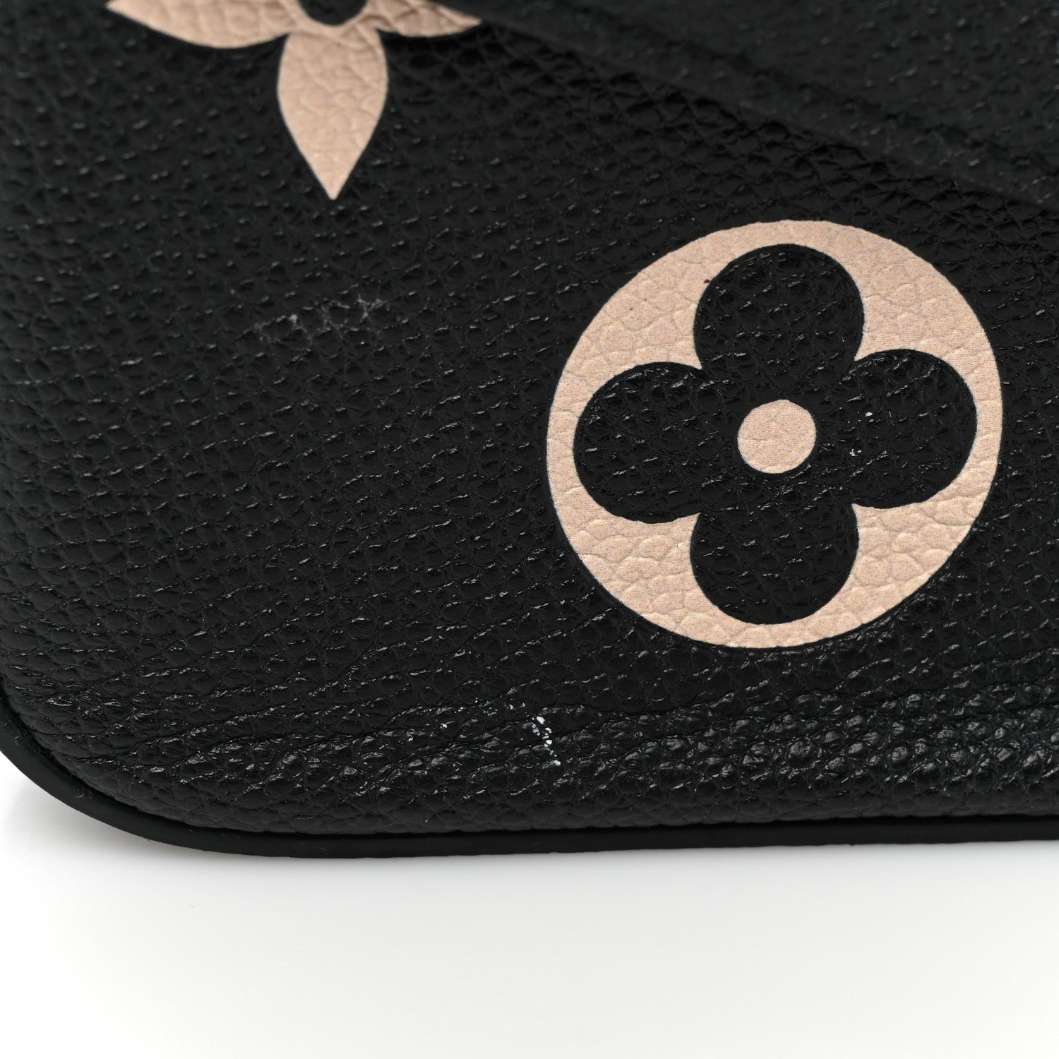 Louis Vuitton Empreinte Monogram Giant Felicie Pochette Black Beige 12 of 16