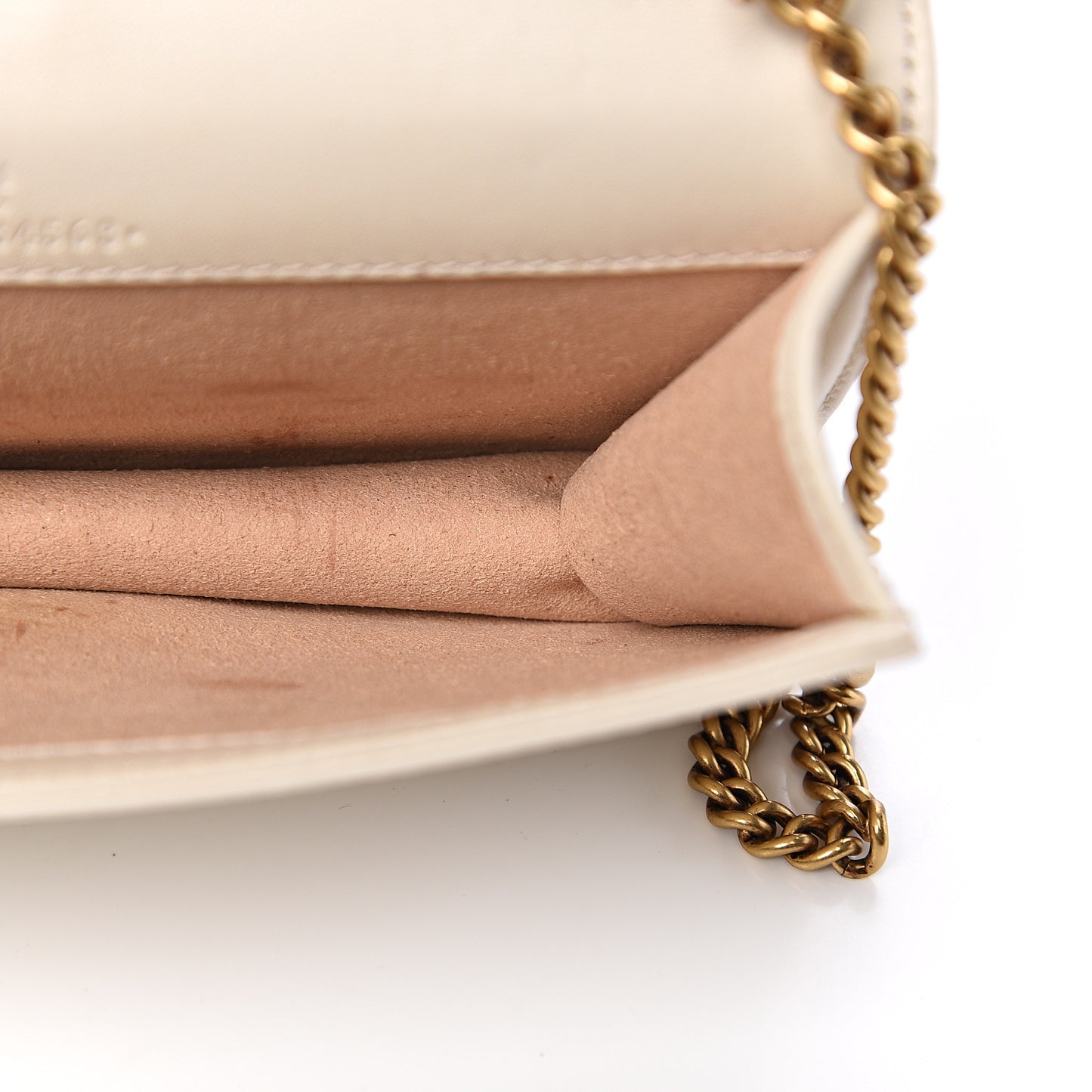 Calfskin Matelasse GG Marmont Mini Bag White