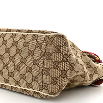 Gucci Monogram Medium Positano Tote Off White 10 of 10