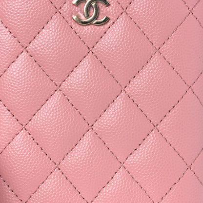 Chanel Caviar Quilted Small Vertical Coco Beauty Vanity Case With Chain Light Pink 8 of 12