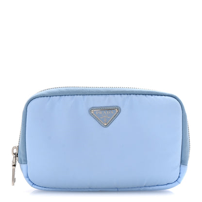 Prada Nylon Vela Cosmetic Pouch Celeste 1 of 7
