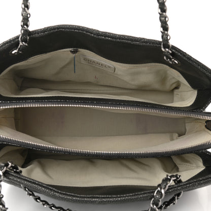 Chanel Caviar Quilted Timeless CC Shopping Tote Dark Grey 5 of 13