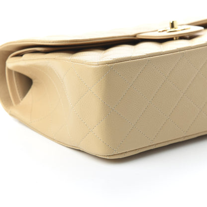 Chanel Caviar Quilted Jumbo Double Flap Beige Clair 6 of 10