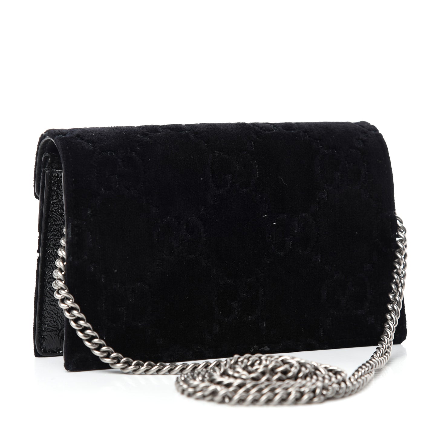 Velvet Super Mini Dionysus Shoulder Bag Black