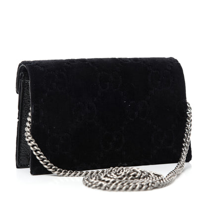 Gucci Velvet Super Mini Dionysus Shoulder Bag Black 3 of 10