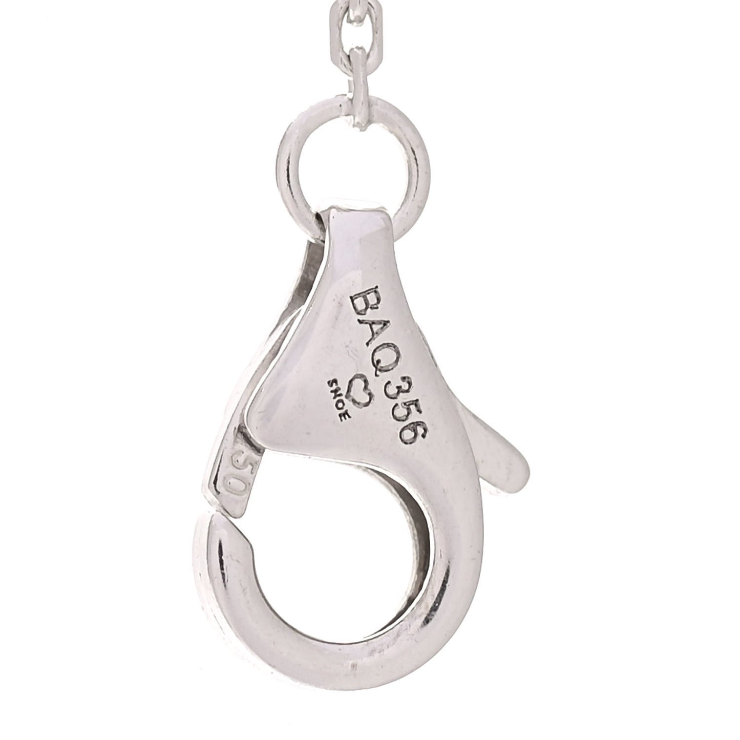 18K White Gold Diamond .23ct C De Cartier Pendant Necklace