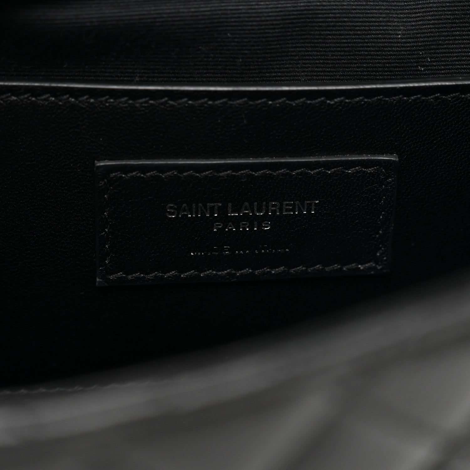 Saint Laurent Sheepskin Tri-Quilt Monogram Medium College Bag Black 7 of 11