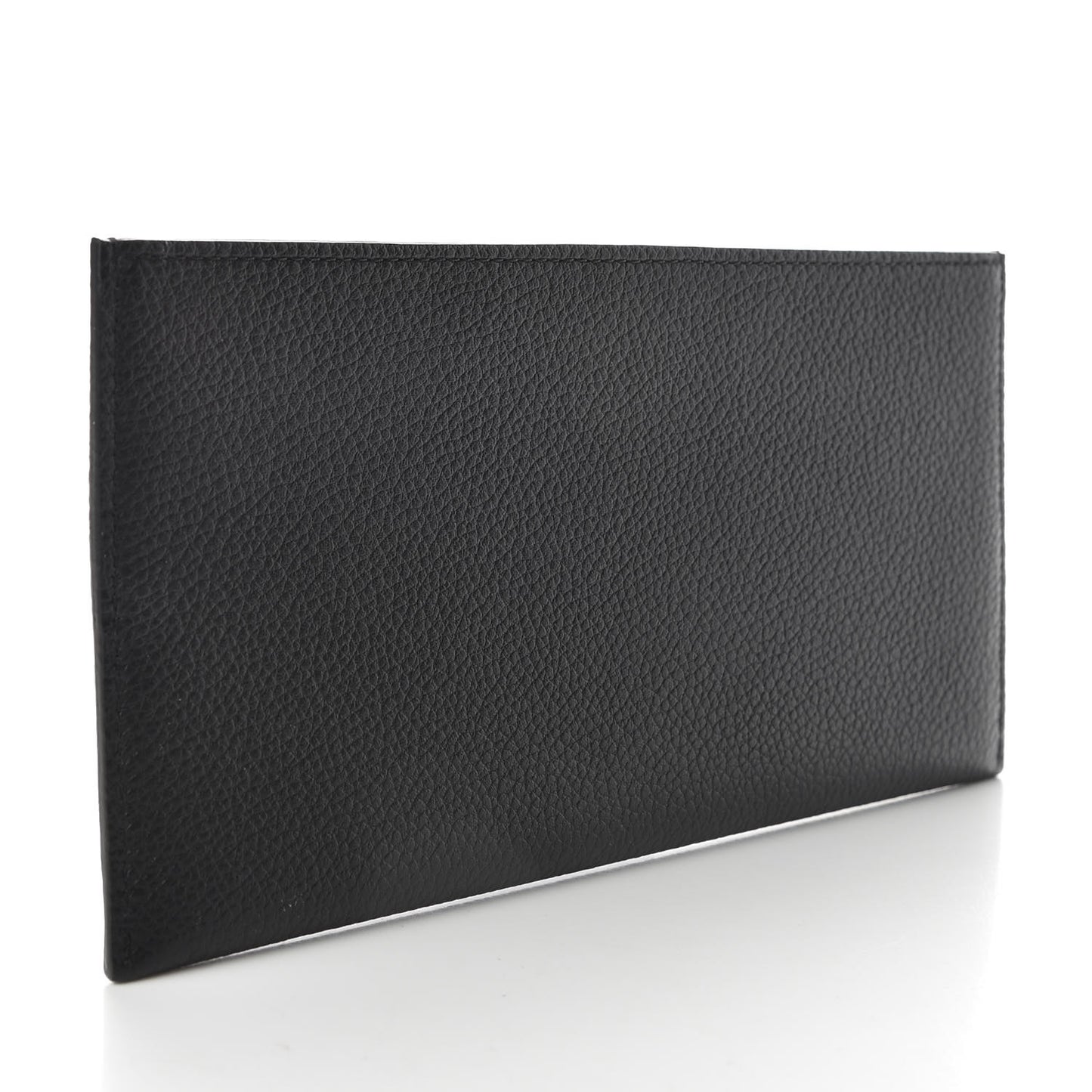 Calfskin Felicie Chain Wallet Card Holder Insert Black