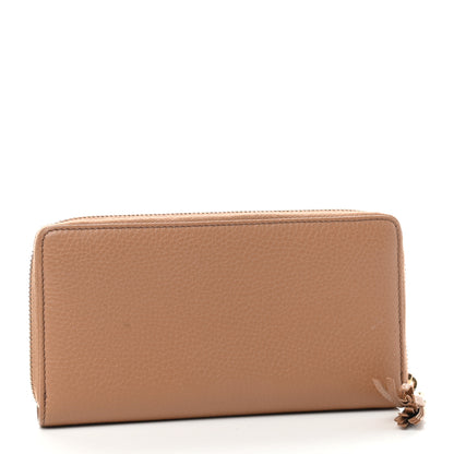 Gucci Pebbled Calfskin Soho Zip Around Wallet Camelia 3 of 8