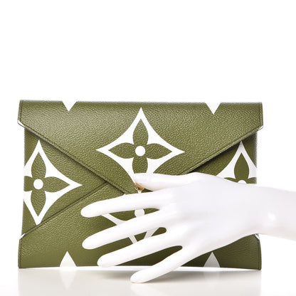 Louis Vuitton Monogram Giant Large Kirigami Pochette Kaki 2 of 7