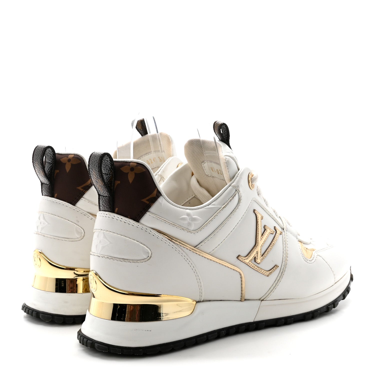 Louis Vuitton Calfskin Run Away Sneakers 35 White 5 of 9