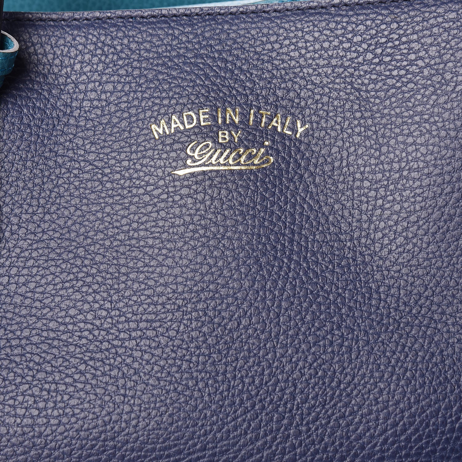 Gucci Dollar Calfskin Medium Swing Tote Marine Deep Cobalt 9 of 12